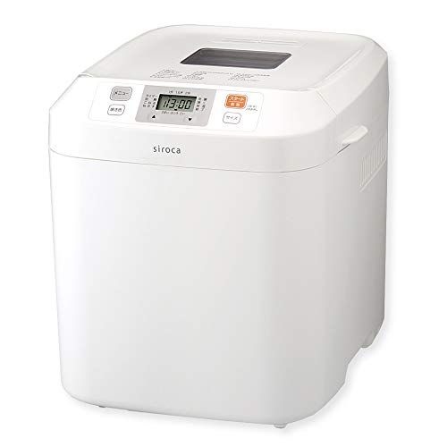 シロカ 全自動ホームベーカリー SB 111 ホワイト ホームベーカリー パン焼き機 全自動 17メニュー搭載 パン 2斤 餅つき機 もちつき機 ピザ生地 うどん パスタ生地 そば生地 ジャム バター タイマー予約 コンパクト ギフト プレゼ e 9 a 79 eab
