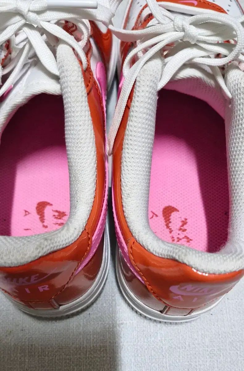  1 6 ナイキ エアフォース オレンジ ピンク スニーカー 225 mm スニーカー 靴