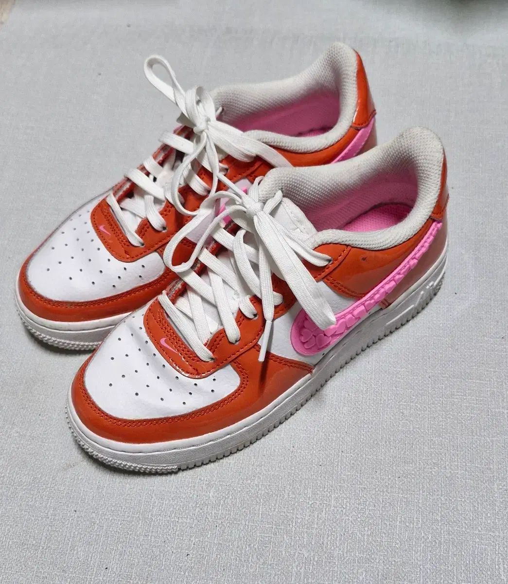 1 6 ナイキ エアフォース オレンジ ピンク スニーカー 225 mm