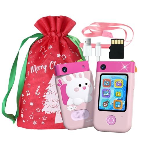 LittleRex キッズスマホ おもちゃ カメラ付き 15機能 モデル お正月 子供用 スマートフォン 子ども用 知育おもちゃ 1000 mAh電池 知育ゲーム 英語学習 自撮り 子供用ケータイ キッズ携帯 撮影 写真 録画 録音 音楽 M