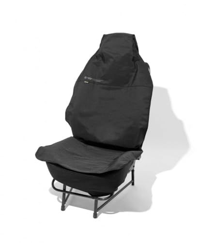 GORDON MILLER コーデュラ フロント シートカバー 車 防水 高耐久 汚れ防止 汎用 かけるだけ 簡易 前席用 ブラック m