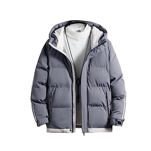 Anzn ダウンコート メンズ ダウンジャケット ジャケットコート フード付きカジュアル 防寒 撥水 防風 保温 大きいサイズ カジュアル 秋 冬 厚手 無地 軽量 ウルトラライト おしゃれ 通勤 通学 冬服po b 8 ce 9149