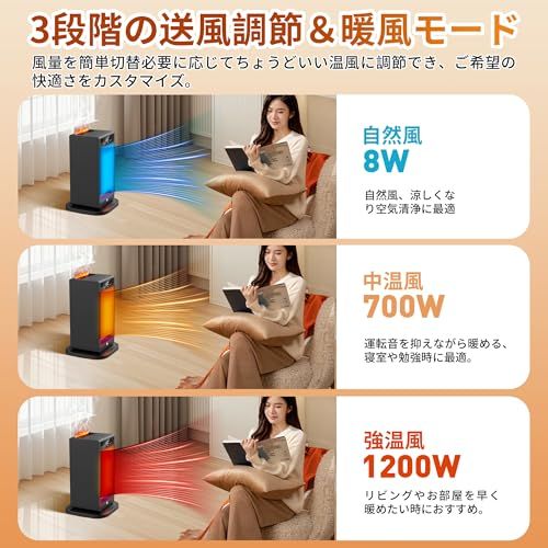 W大風量 超音波加湿機能セラミックヒーター