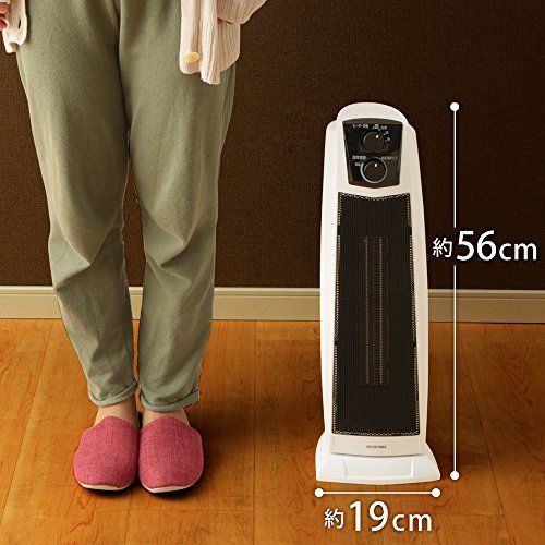 アイリスオーヤマ セラミックファンヒーター セラミックヒーター タワー型 スリム ハイタイプ 首振りタイプ 送風機能 人感センサーなし 1200 W 8畳 幅19 高さ56 奥行19 cm PCH 1260 K ホワイトpo 8 e 225 caf その他 キッチン 食器