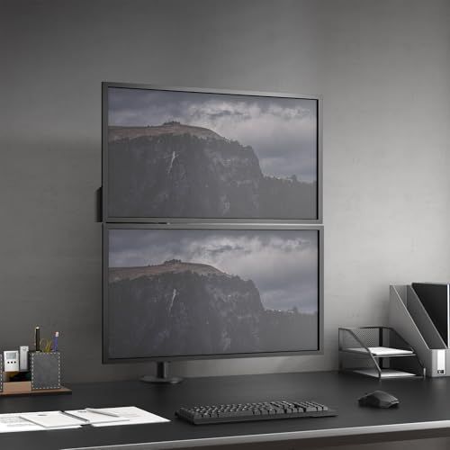 デュアルモニターアーム 2画面 17 32インチ対応 VESA 75 x 100 耐荷重2 9 kg ポールマウント 縦 横型 クランプ グロメット式po b 752 c 6 その他 キッチン 食器