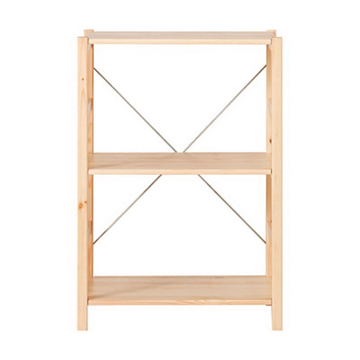 無印 パイン材ユニットシェルフ 小 幅58 奥行26 高さ83 cm