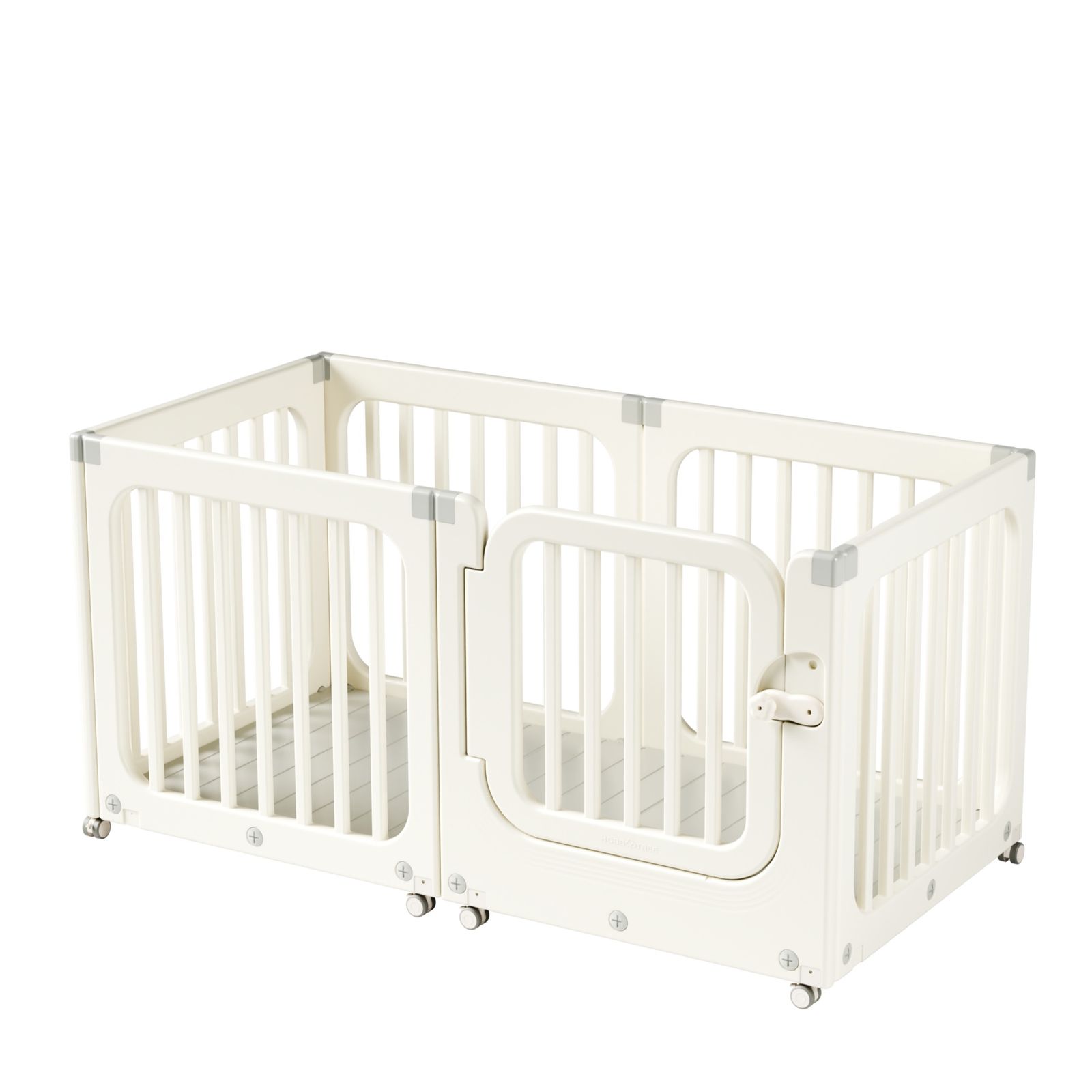 ベビーサークル 5 in 1 ロック扉付き キャスター付き 大型 室内プレイヤード ベビーゲート 赤ちゃん セーフティガード組立て簡単 キッズスペース 幼児 保育園 保育用品