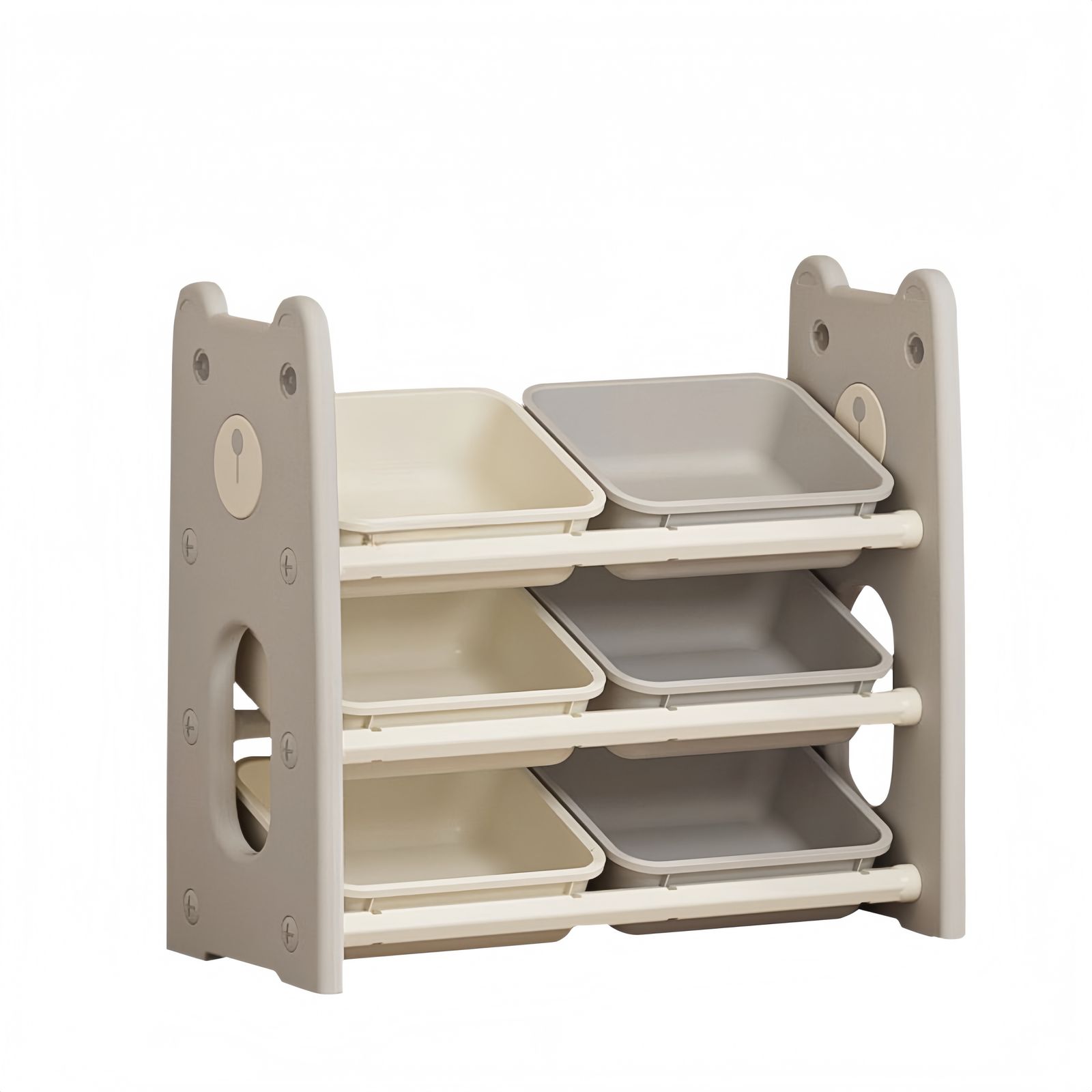 おもちゃ 収納 ラック 3段 棚なし おもちゃ箱 おもちゃ収納3段ラック 絵本棚 スリム グレー ホワイト オモチャ収納 おしゃれ ワイドタイプ 大容量 組立カンタン こども キッズ 入学 入園 新生活 出産祝い プレゼント