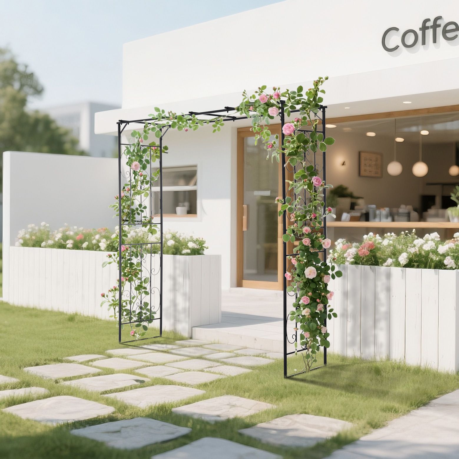 ガーデンアーチ ローズアーチ 園芸 ガーデニング用品 ガーデン ファニチャー 楽天市場】ローズアーチ ガーデンアーチ 園芸 ガーデニング用品