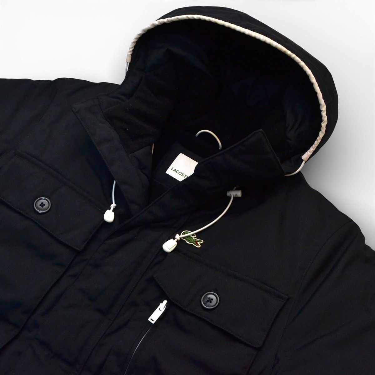 LACOSTE ラコステ ナイロンキャンバスジャケット ユーティリティー 