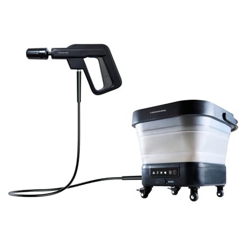 迅速に発送 高圧洗浄機 1 0 スタンダードセット ハンディ コードレス コンパクト収納 洗車 外壁 ベランダ掃除用 家庭用 充電式 自給式 最大水圧2 5 MPa 超軽量 60分稼働 コンセント不要 キャスター付