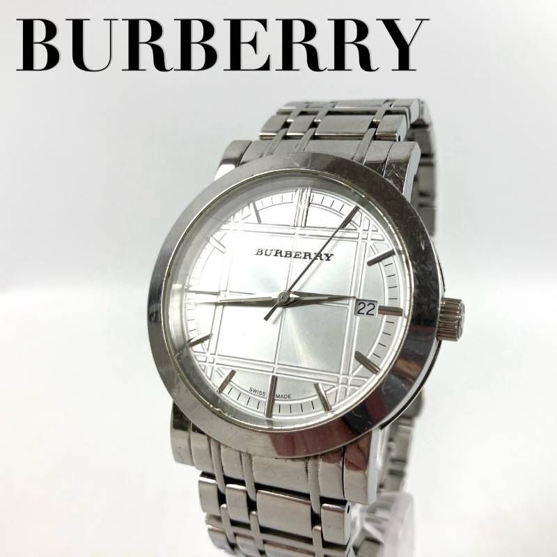 稼働品 新品電池交換済み BURBERRY バーバリー 腕時計 アナログ デイト