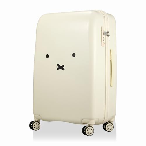 シフレ スーツケース Lサイズ シフレロック 2 WAYロック TSロック サスペンションキャスター miffy 81 L 72 cm 4 6 kg B 130 フェイスWH SV m