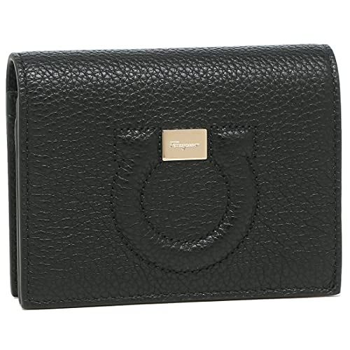 フェラガモ 財布 二つ折り財布 レディース ガンチョシティ ガンチーニ ミニ財布 Salvatore Ferragamo 22 D 514 0736967 ブラック 並行輸入品 m