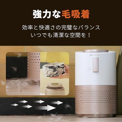PetSnowy 空気清浄機 ペット特化モデル TiO 2臭気制御 空気品質監視 花粉対策 アレルギー 省エネ ペット向け H 13高効率フィルター 小型po 4899644 e