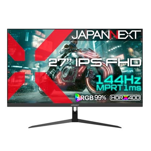 27インチ IPSパネル搭載 144 Hz 1 ms MPRT 対応 フルHD 1920 x 1080 解像度 ゲーミングモニター JN HDMI DP sRGB 99 HDR 400相当 PS 5 a 96 bbae 3