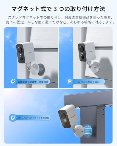 夜間カラー暗視 永久無料6秒間のクラウド