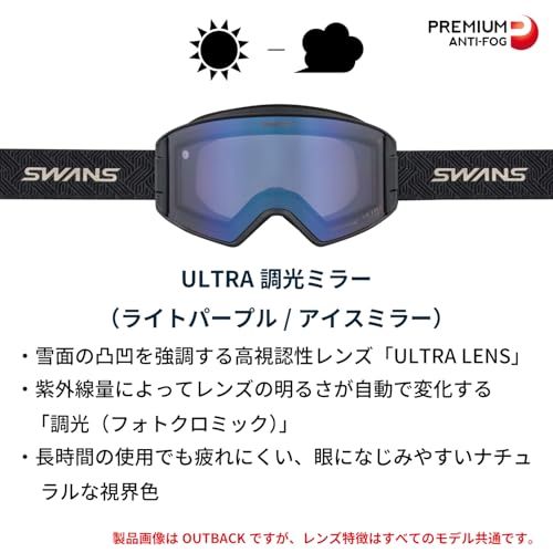  SWANS スワンズ 日本製 スキー スノーボード ゴーグル 眼鏡対応 2025 25モデル RACAN 面発熱 調光 ミラー くもり止め ムアンチフォグ搭載 撥水加工 メンズ レディースpo dfb 57973 その他 キッチン 食器