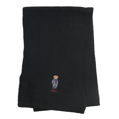 POLO RALPH LAUREN ポロ ラルフローレン PC 1269 MUFFLER メンズ レディースマフラー ストール ニット リブ編み ベアー くま 男女兼用po aa 287039