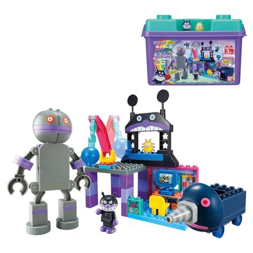 バンダイ BANDAI Blocklabo ブロックラボ だだんだん! もぐりん! バイキンじょうが作れる! ばいきんまんブロックバケツ 対象年齢 3 才以上po 8620 b 6 a 4