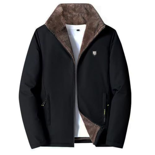 foveitaa コート メンズ アウター 長袖 冬服 中綿 ジャケット 無地 裏起毛 モコモコ 防風 防寒 ゆったり 軽量 暖かい おしゃれ 通勤 通学 スタイリッシュ アウトドア ジップ アップ ビッグ シルエット ウインドブレーカー 6 c 4 d 6959