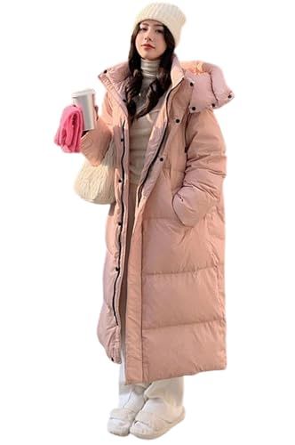 Vasarhely ベンチコート レディース 膝下 ダウンジャケット ハイネック ロング丈 ゆったり 中綿 フード付き 取り外し 無地 防寒 厚手 アウター 通勤 秋冬po 01 d 2 a 90 e