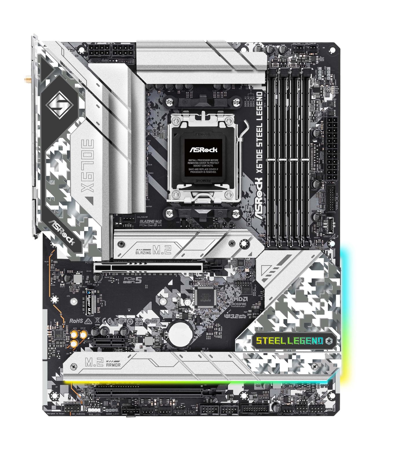 ASRock マザーボード X 670 E Steel Legend AMD Ryzen 7000 シリーズ CPU Soket AM 5 対応 ATX 品