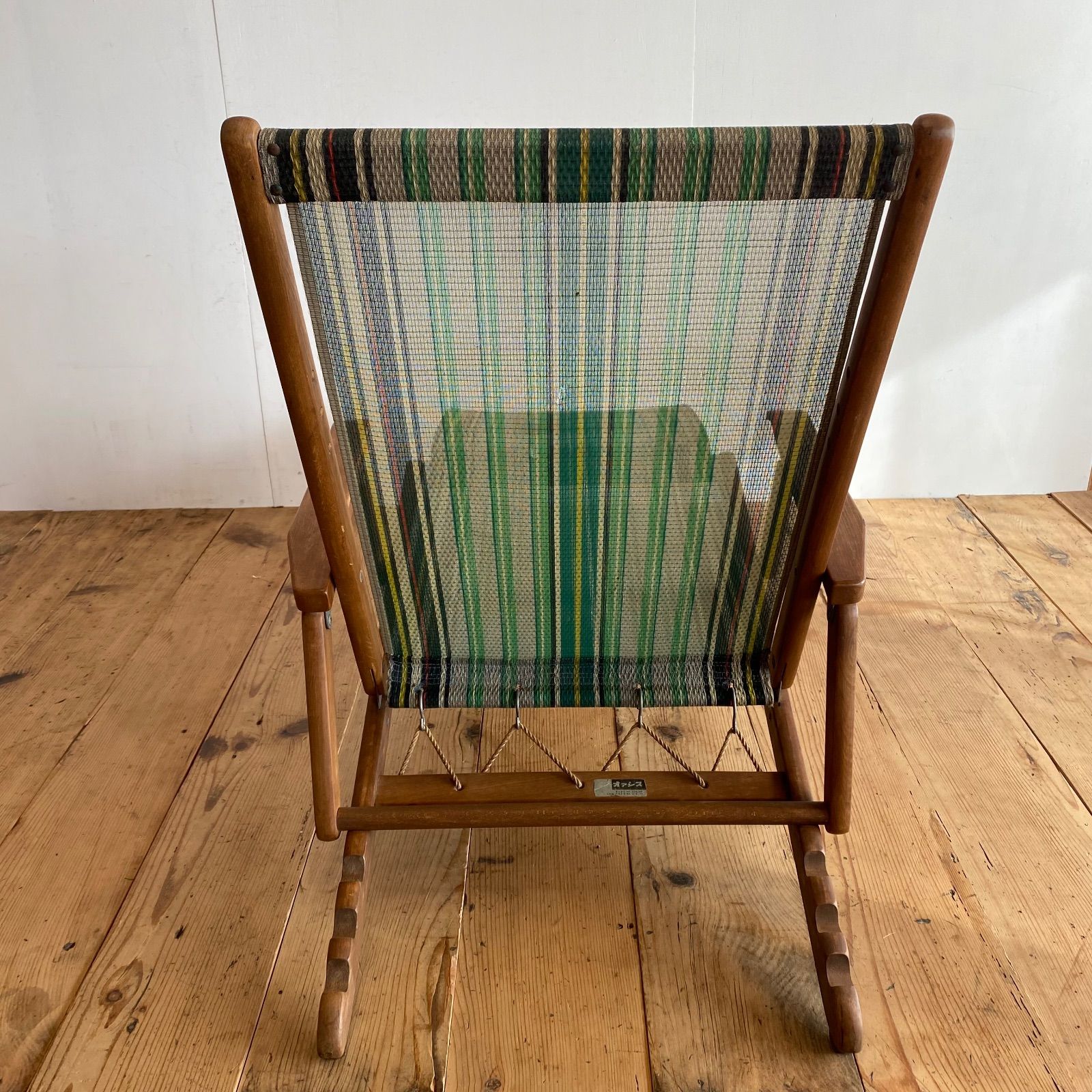 ヴィンテージ オールド マルニ デッキチェア オアシス 折り畳み z492 RoccaOsaka在庫品】 オールドマルニ オアシス ビンテージ デッキチェア