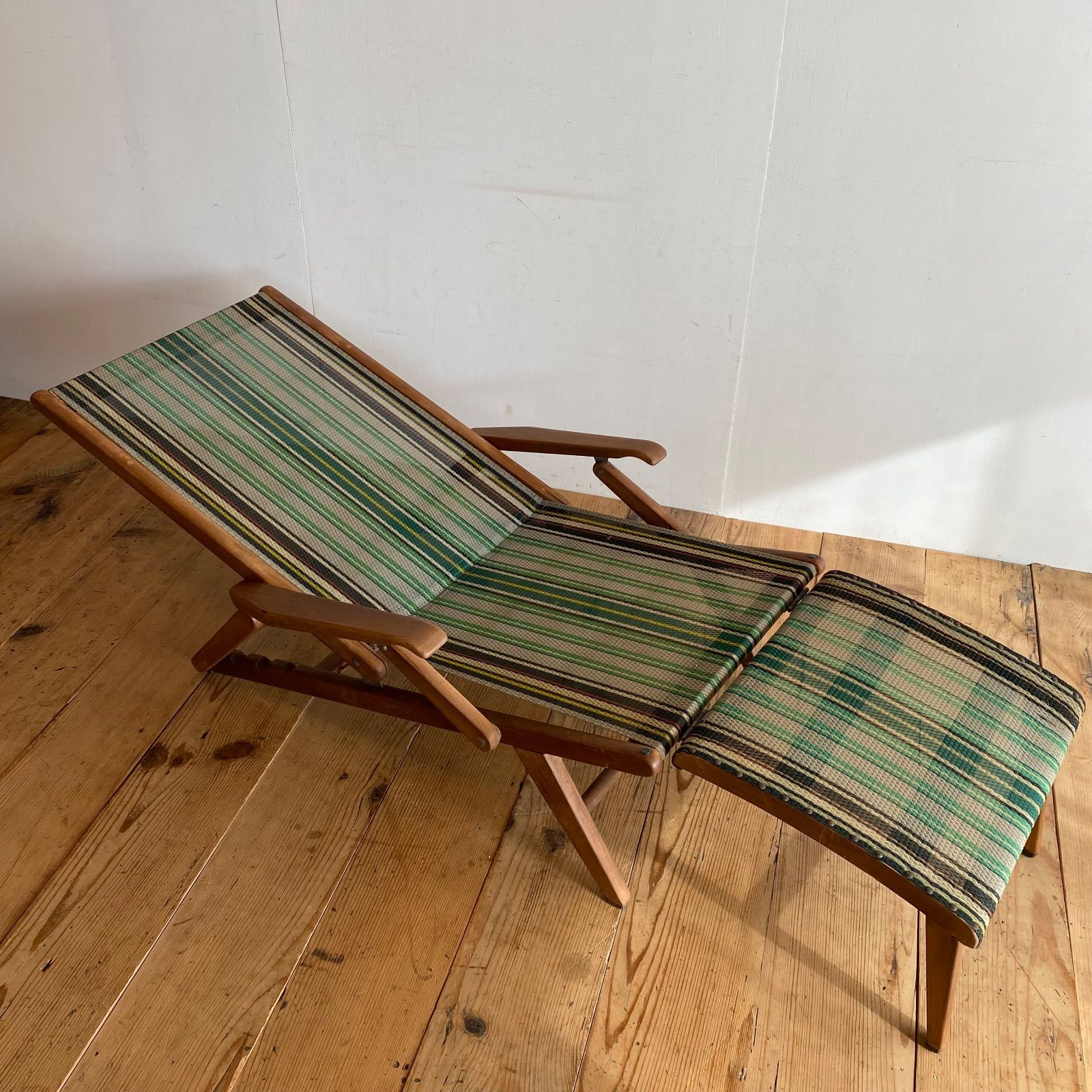 アンティーク 昭和レトロ オールド マルニ ヴィンテージ デッキチェア