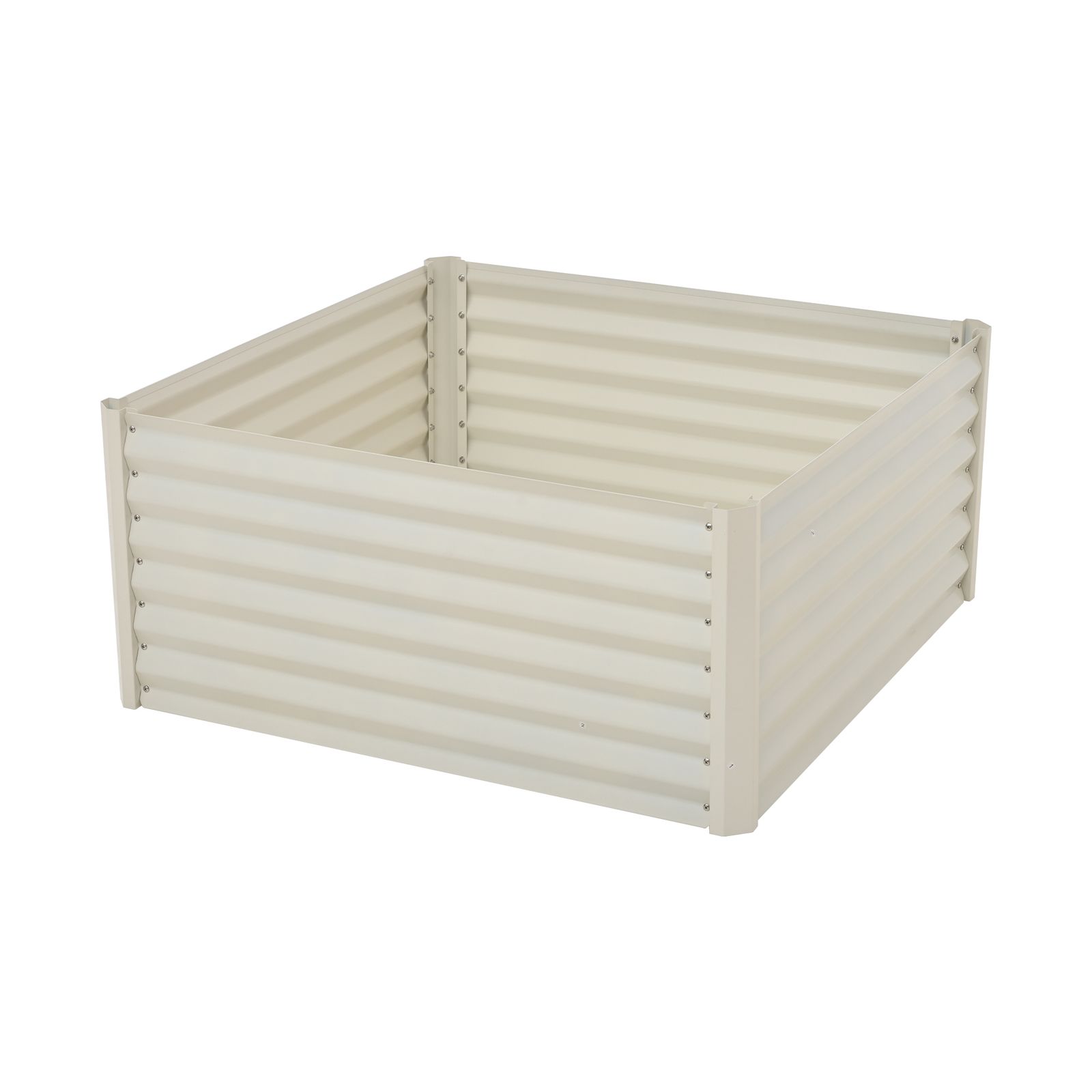 レイズドベッド ガーデンベッド L 100 W H 45 cm 腐らない 庭 野菜 プランター 果物栽培用 ガーデンフレーム おしゃれ 組立簡単 ガーデンボックス 屋外 家庭菜園 DIY 植物 花 花園 家庭用 アイボリー