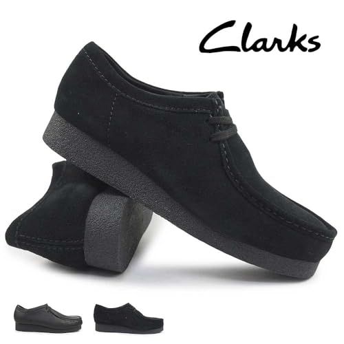 クラークス ワラビー メンズ レディース 防水 ワラビーエヴォ ウォータープルーフ WallabeeEVO WP ブラックレザー 27 0 cm UK 9 m