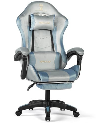 ゲーミングチェア ファブリック リクライニング ゲームチェア オットマン付き ベルベット ソファーの座り心地 通気性 pcチェア 人間工学 オフィスチェア デスクチェア ヘッドレスト ランバーサポート 連動式アームレスト ブ fc 08 c 37 e