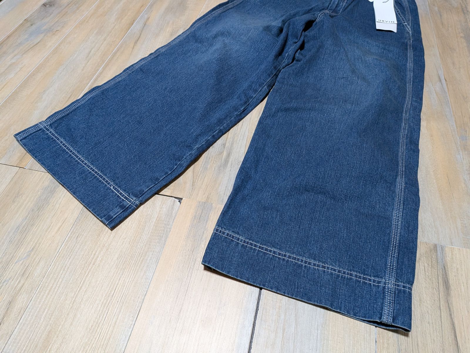  岡山 児島 匠の一振り URVIN アーヴィン ワイドデニムパンツ 2 レディース その他 デニム ジーンズ