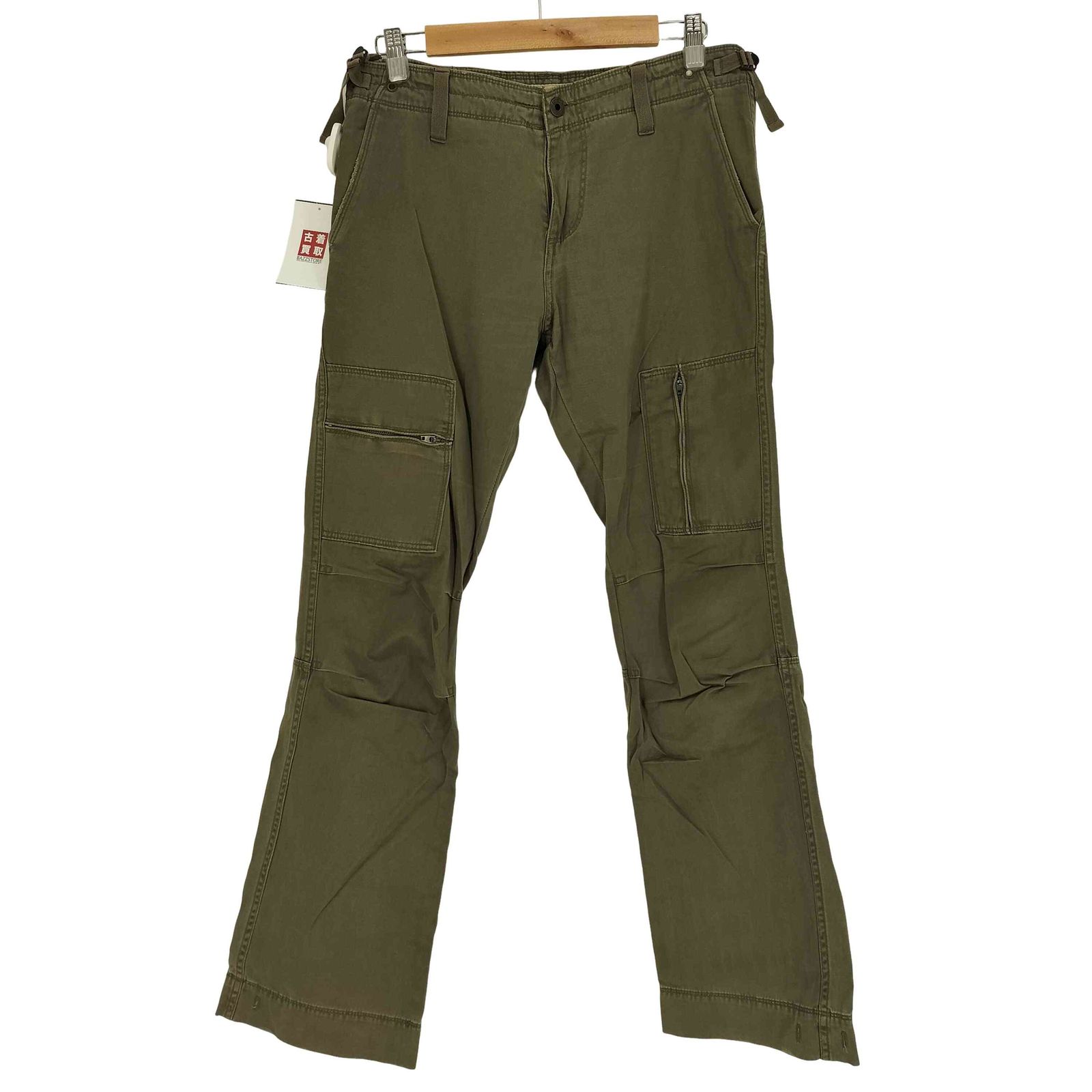 USED古着(ユーズドフルギ) {{11KN BRAND}} ギミックパンツ Y2K メンズ 表記無 【中古】【ブランド古着バズストア】 ユーズドフルギ USED古着 Y2K ギミック ジップフライ カーゴ パンツ