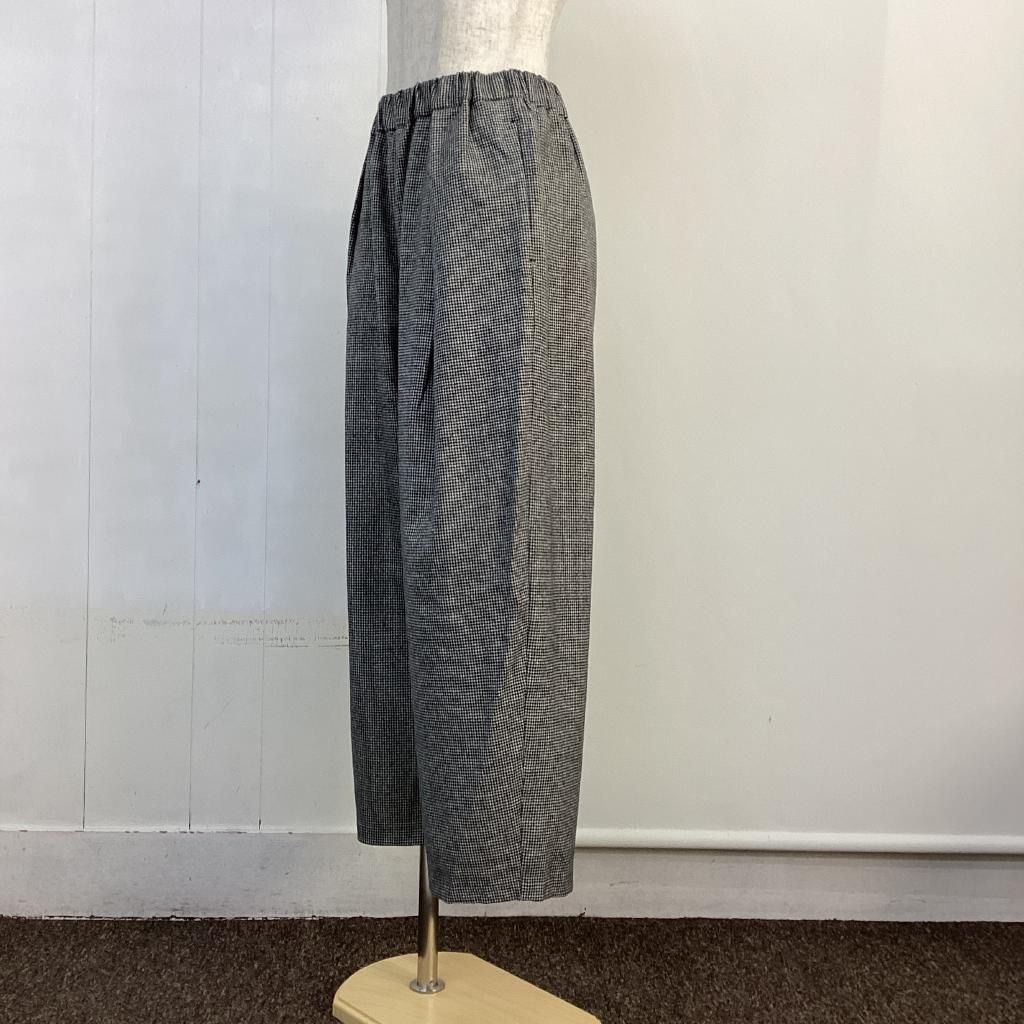 ウォッシャブルウールマイクロチェックゴムパンツ 定価20900円