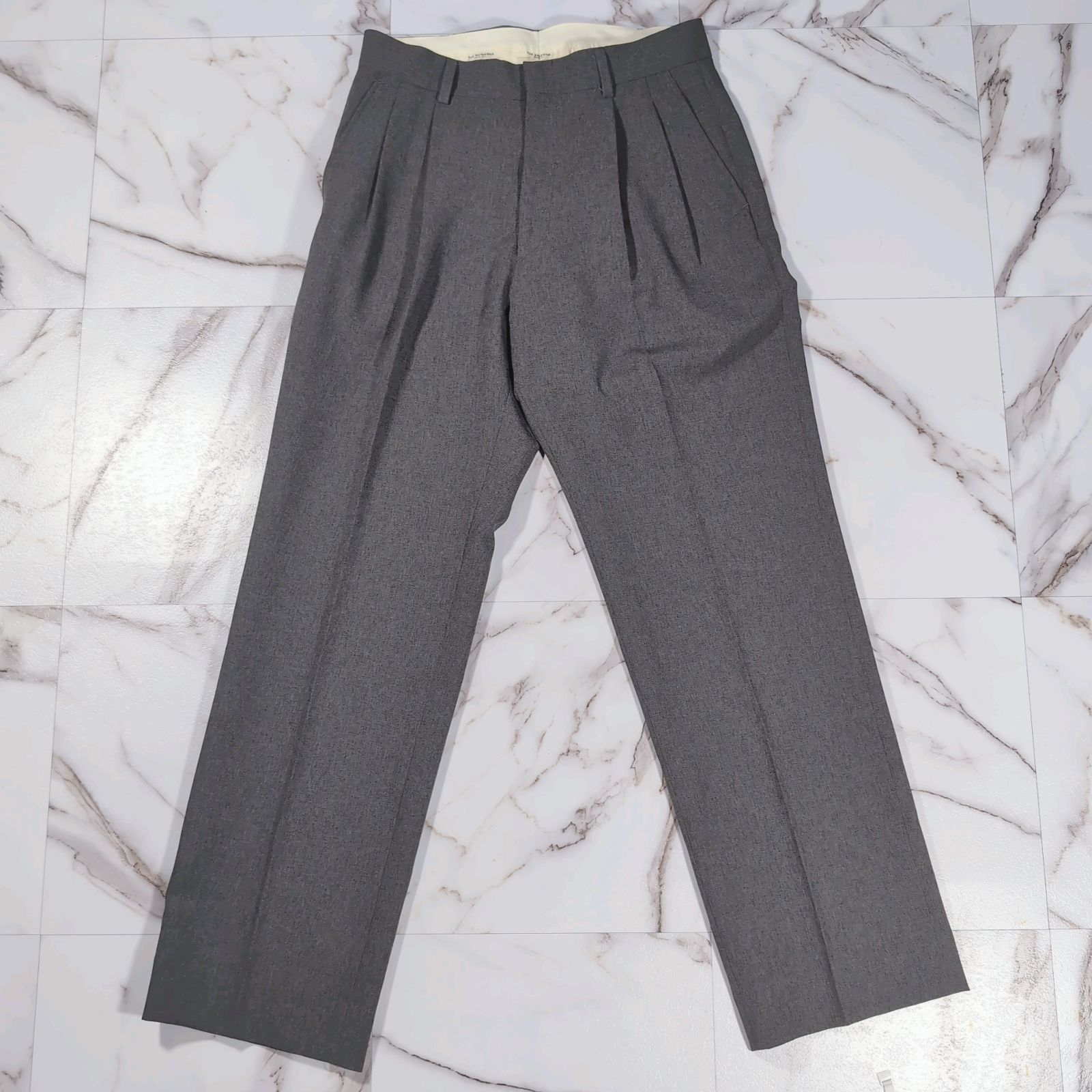 21 AW THE PANTS 32 M グレー 日本製 2タック