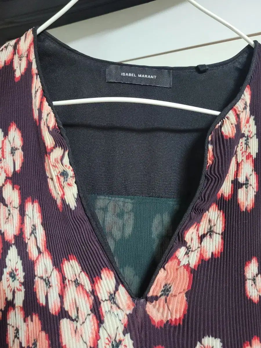  イザベルマラン プリーツ ロング丈ワンピース 44 55 長袖 七分袖 その他