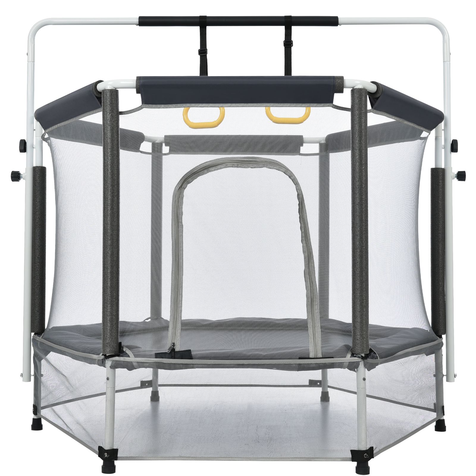 トランポリン 子供　140cm 鉄棒 吊り輪 高さ3段階調節 55inch 楽天市場】トランポリン 直径140cm（55inch）子供用 一台三役 鉄棒