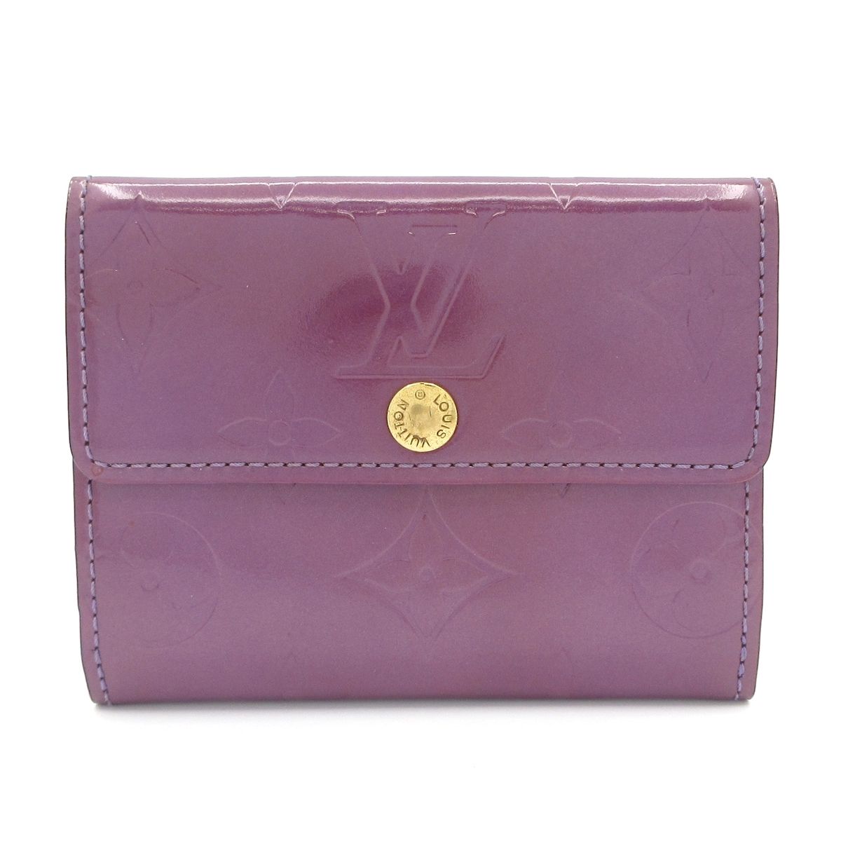 LOUIS VUITTON ルイヴィトン コインケース モノグラムヴェルニ ラドロー M 91091 パープル レザー