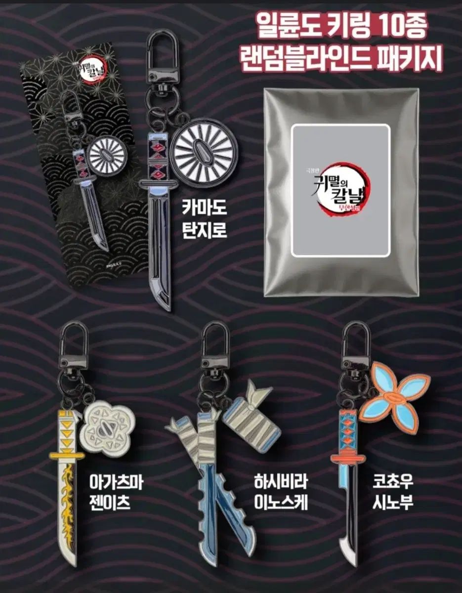 MEGABOX 鬼滅の刃 日輪刀キーホルダー (しのぶ 伊黒 小芭内) - メルカリ