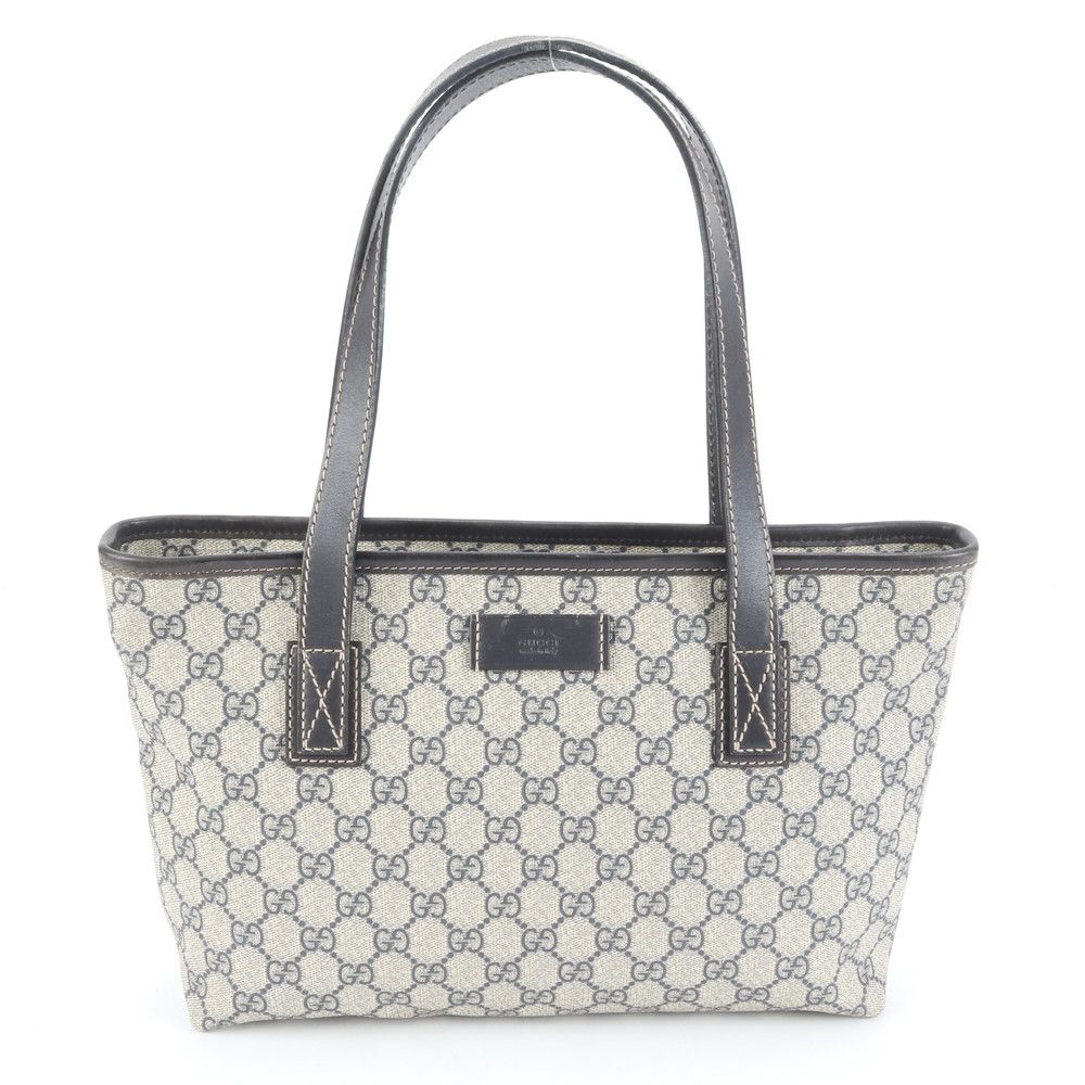 美品 グッチ GG スプリーム 211138 レザー トート バッグ 肩掛け