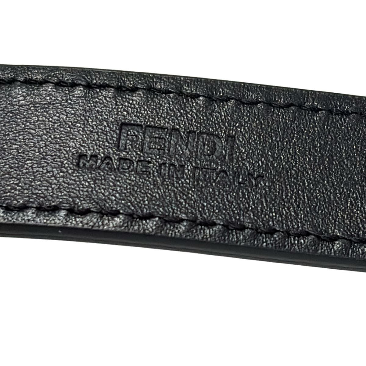  FENDI フェンディ ベルト 黒 リボン レザー ベルト 小物