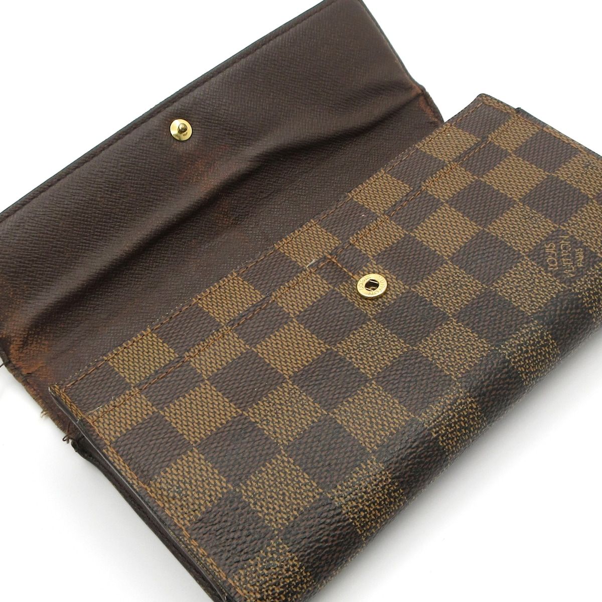 ルイヴィトン ダミエ エベヌ ポシェット ポルトモネ クレディ 長財布 LOUIS VUITTON(ルイヴィトン) 長財布 ダミエ ポシェット・ポルト モネ