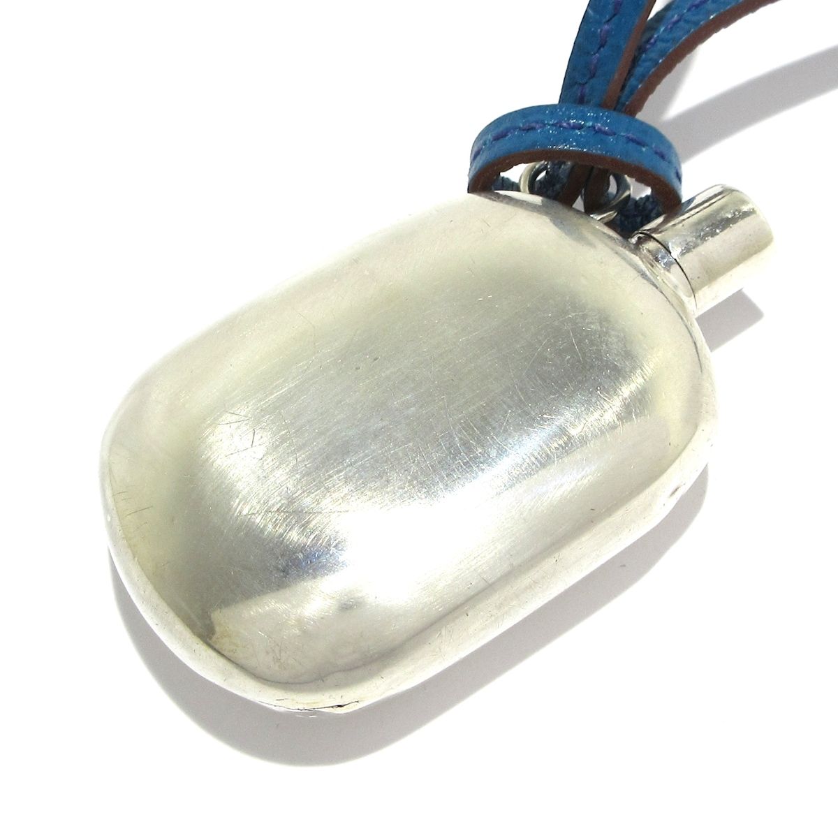 【美品】HERMES パフュームボトル ネックレス レザーコード×2本セット HERMES エルメス 925 香水 パフュームボトル ペンダントトップ レザー