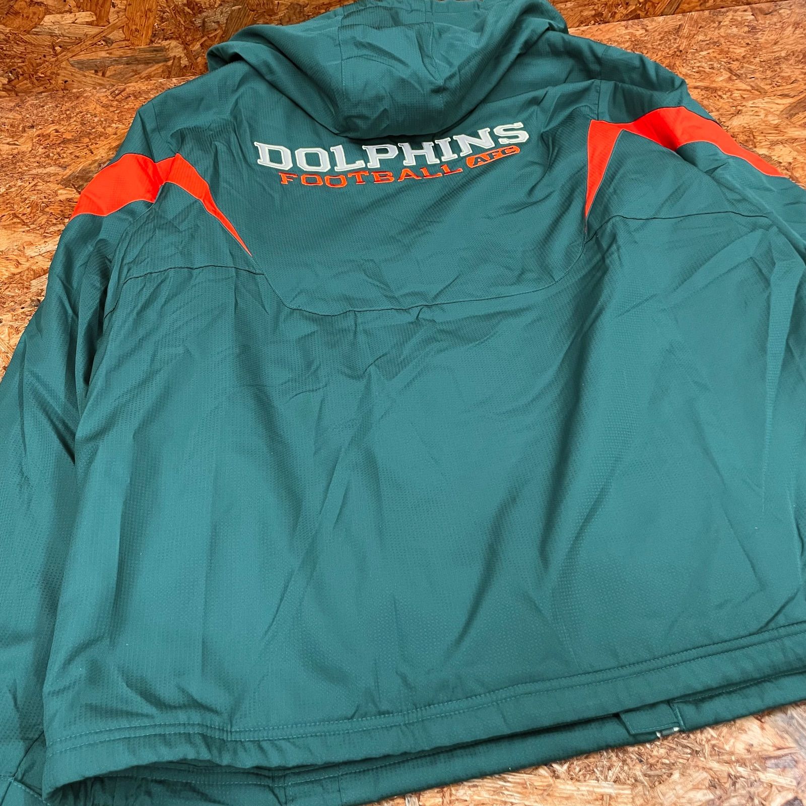 NFL オフィシャル Reebok MIAMI DOLPHINS フーデッドジップアップ