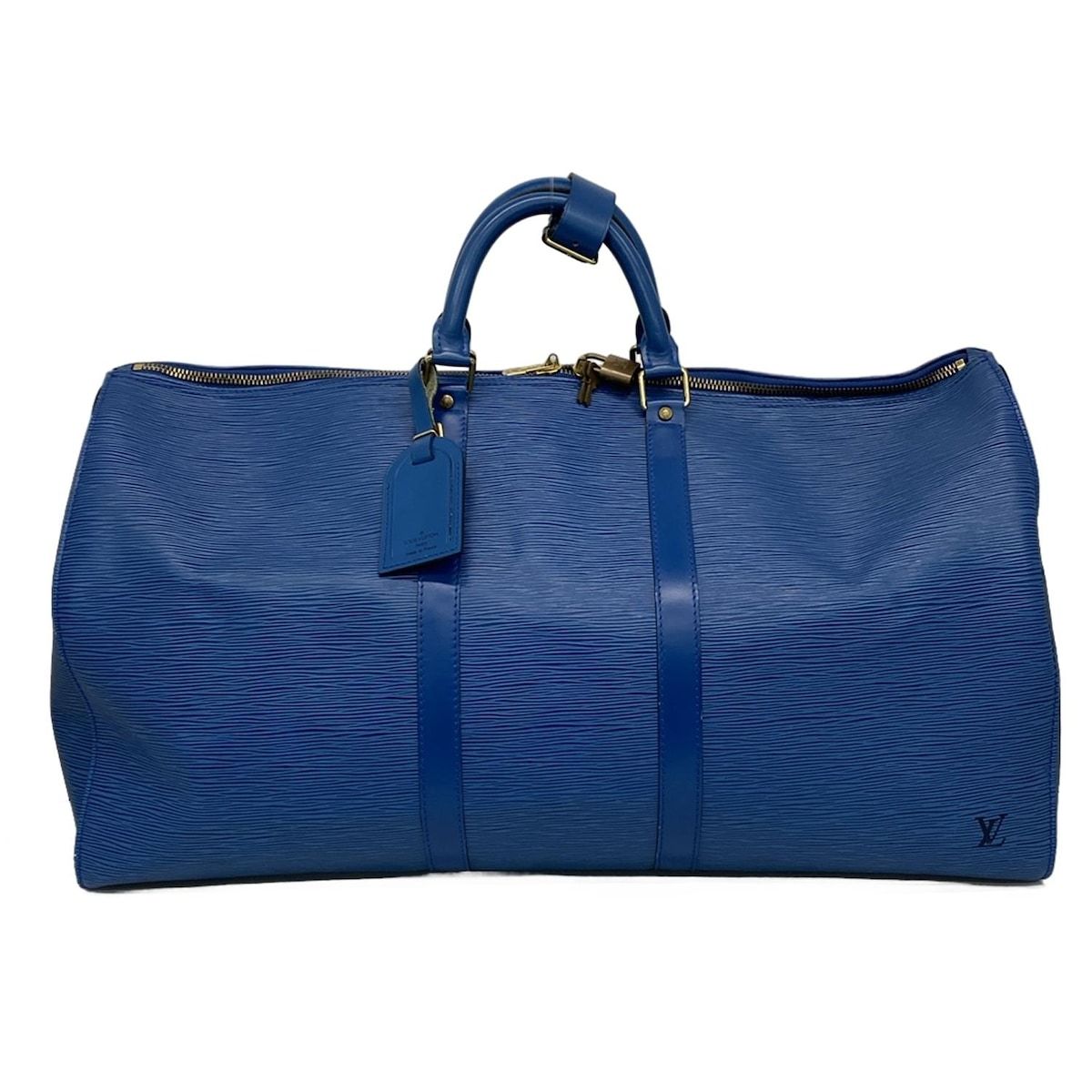 LOUIS VUITTON ルイヴィトン ボストンバッグ エピ キーポル60 M 42945 トレドブルー レザー