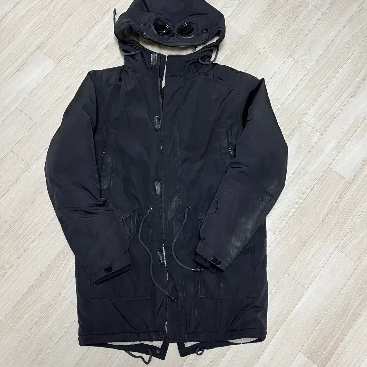 C P COMPANY シーピーカンパニー ゴーグル ダウン ブラック 50 105