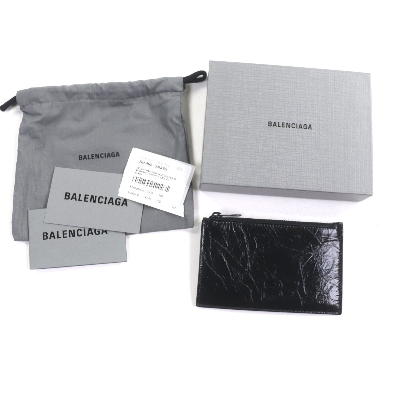 未使用品▽BALENCIAGA バレンシアガ 766465 CRUSH クラッシュ レザー 