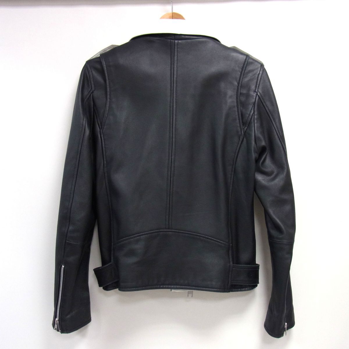 定価54,780円☆MANIERA マニエラ 羊革 ラムレザー ダブル ライダース