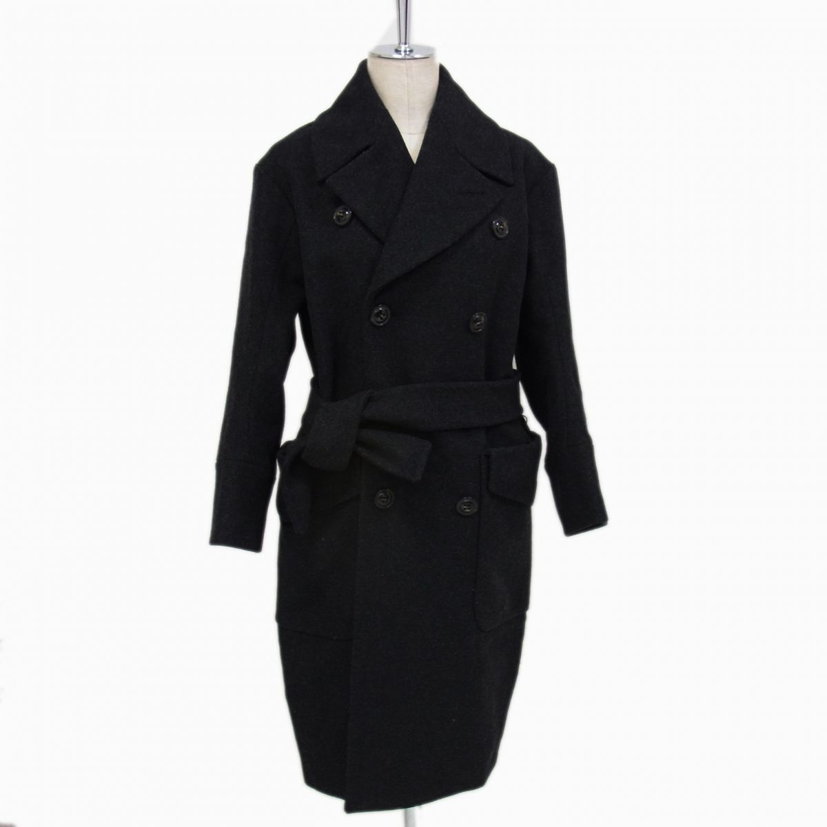 【DSQUARED2】ウール ダブルブレステッドコート　48 美品 15AW◇DSQUARED2 ラムウール ダブルブレストコート コクーン